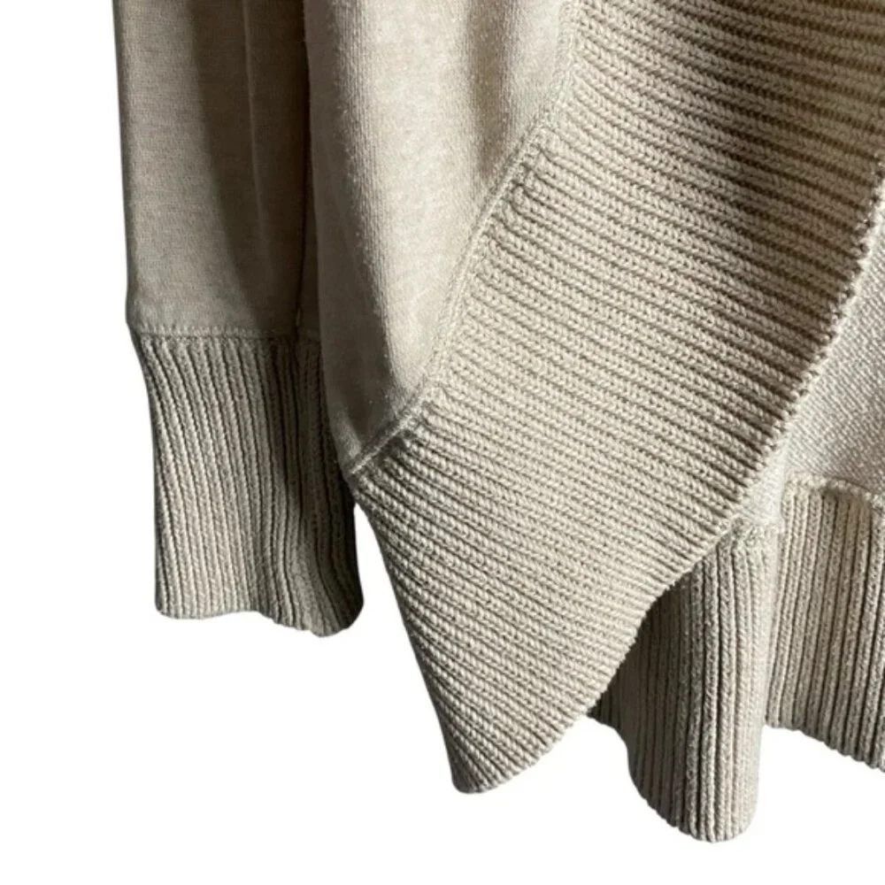 Aerie Women's Cream Open Front Knit Sweater Cardigan - Picture 4 of 9